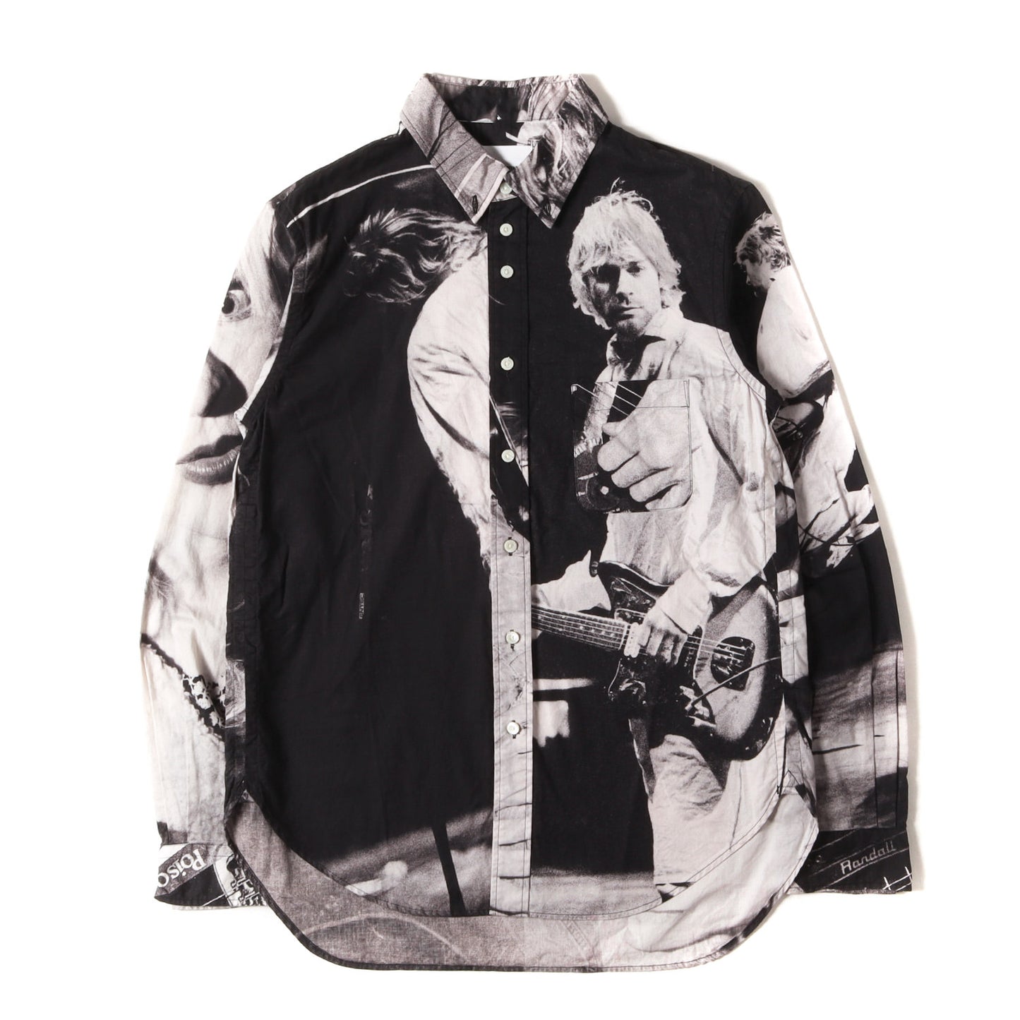×Charles Peterson カート・コバーン フォト柄 ボタンダウンシャツ(B.D shirt )