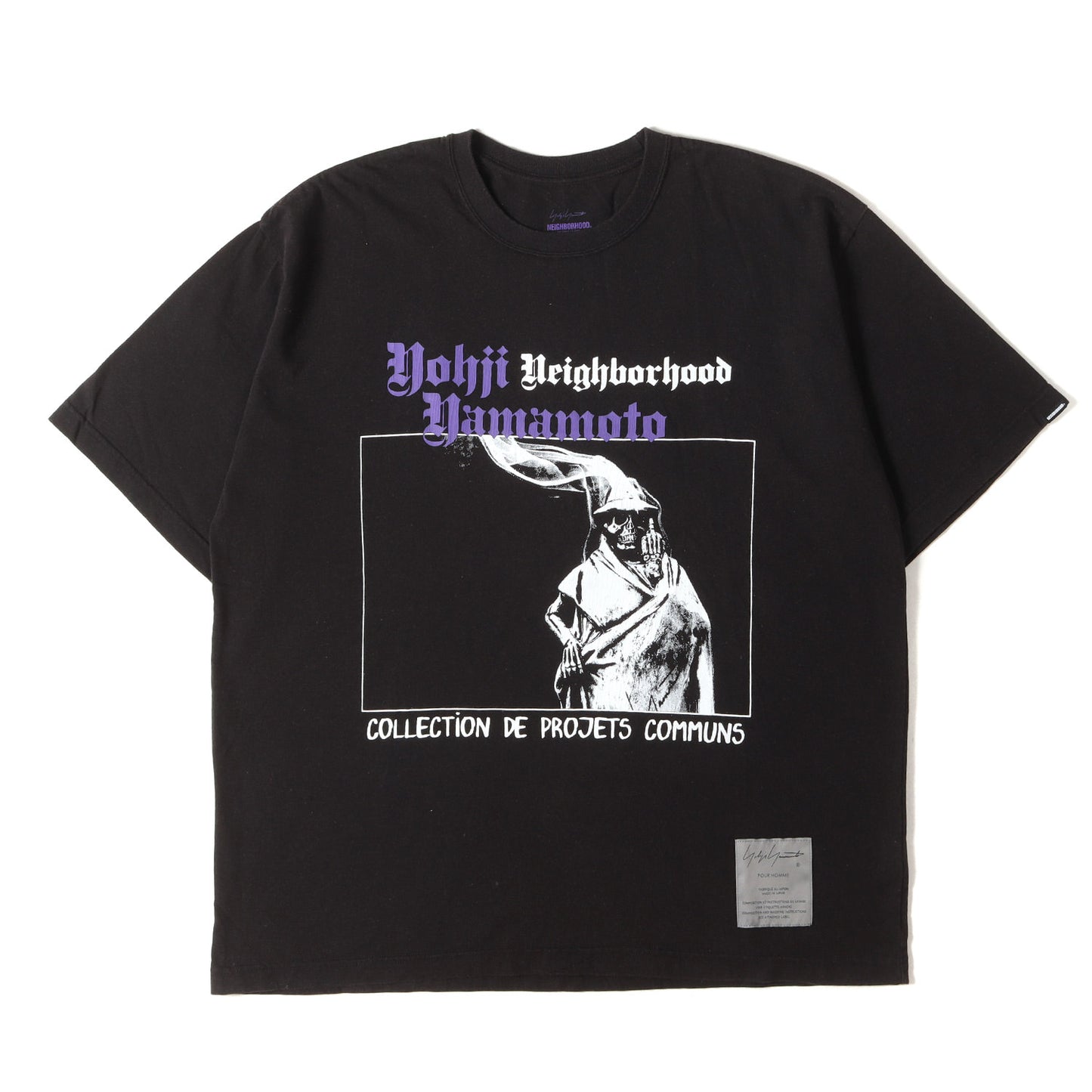 23AW ×Yohji Yamamoto POUR HOMME ヴィンテージ加工 Tシャツ(TEE SS-2)