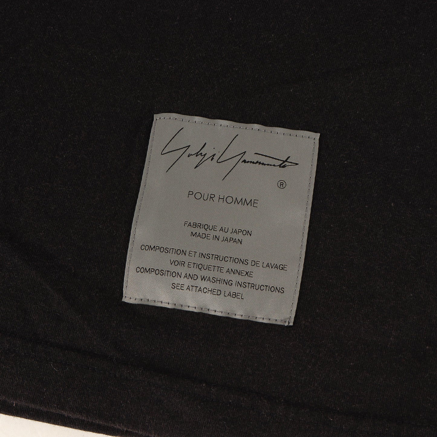 23AW ×Yohji Yamamoto POUR HOMME ヴィンテージ加工 Tシャツ(TEE SS-2)