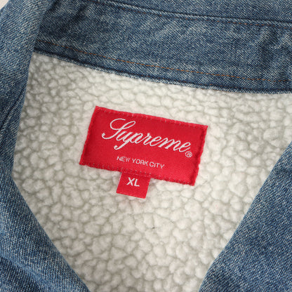 バックロゴ 裏ボア デニムシャツ(Sherpa Lined Denim Shirt)