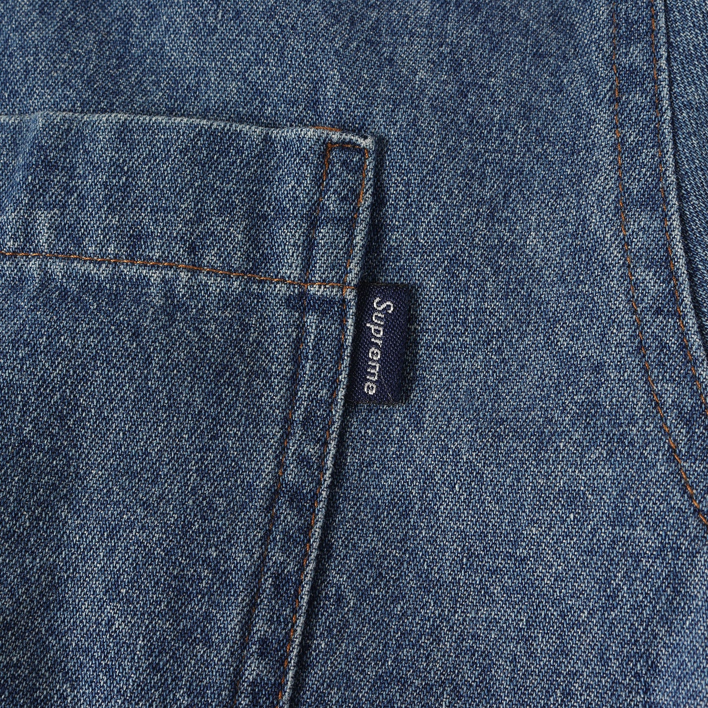 バックロゴ 裏ボア デニムシャツ(Sherpa Lined Denim Shirt)