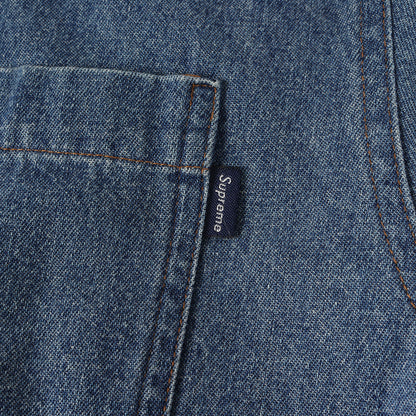 バックロゴ 裏ボア デニムシャツ(Sherpa Lined Denim Shirt)