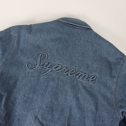 バックロゴ 裏ボア デニムシャツ(Sherpa Lined Denim Shirt)
