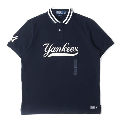 ×MLB New York Yankees アップリケロゴ 鹿の子 ポロシャツ (CLASSIC FIT)