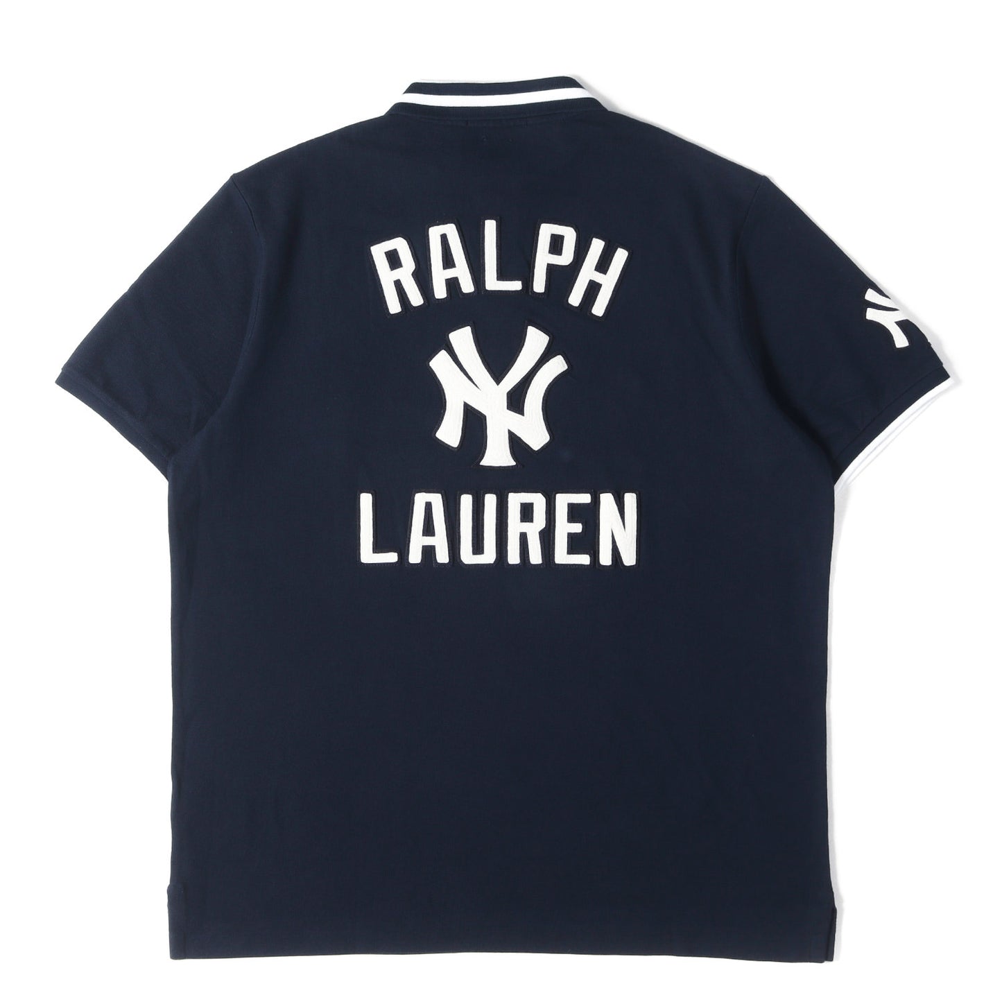 ×MLB New York Yankees アップリケロゴ 鹿の子 ポロシャツ (CLASSIC FIT)