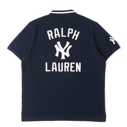 ×MLB New York Yankees アップリケロゴ 鹿の子 ポロシャツ (CLASSIC FIT)