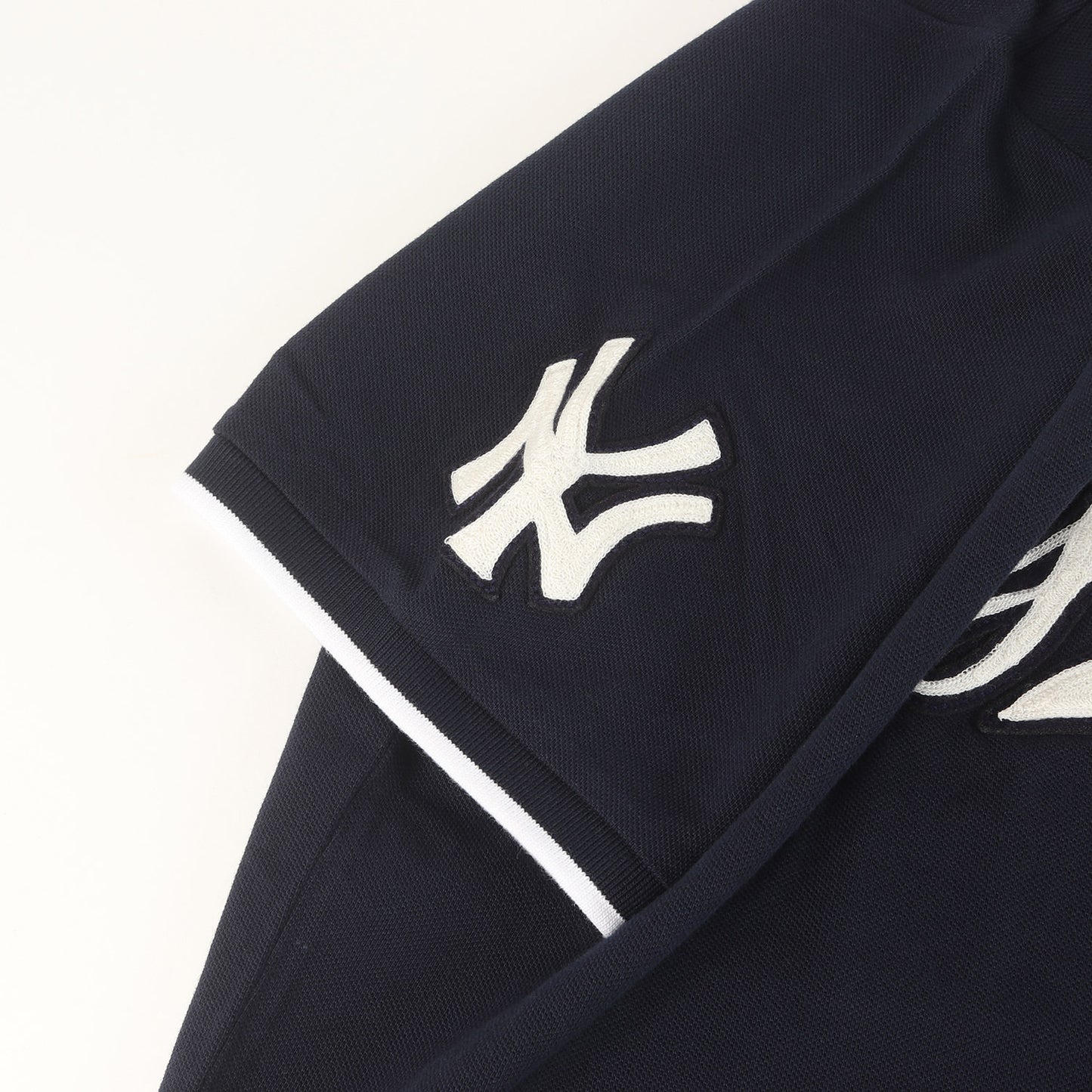 ×MLB New York Yankees アップリケロゴ 鹿の子 ポロシャツ (CLASSIC FIT)