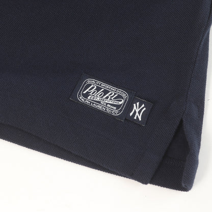 ×MLB New York Yankees アップリケロゴ 鹿の子 ポロシャツ (CLASSIC FIT)