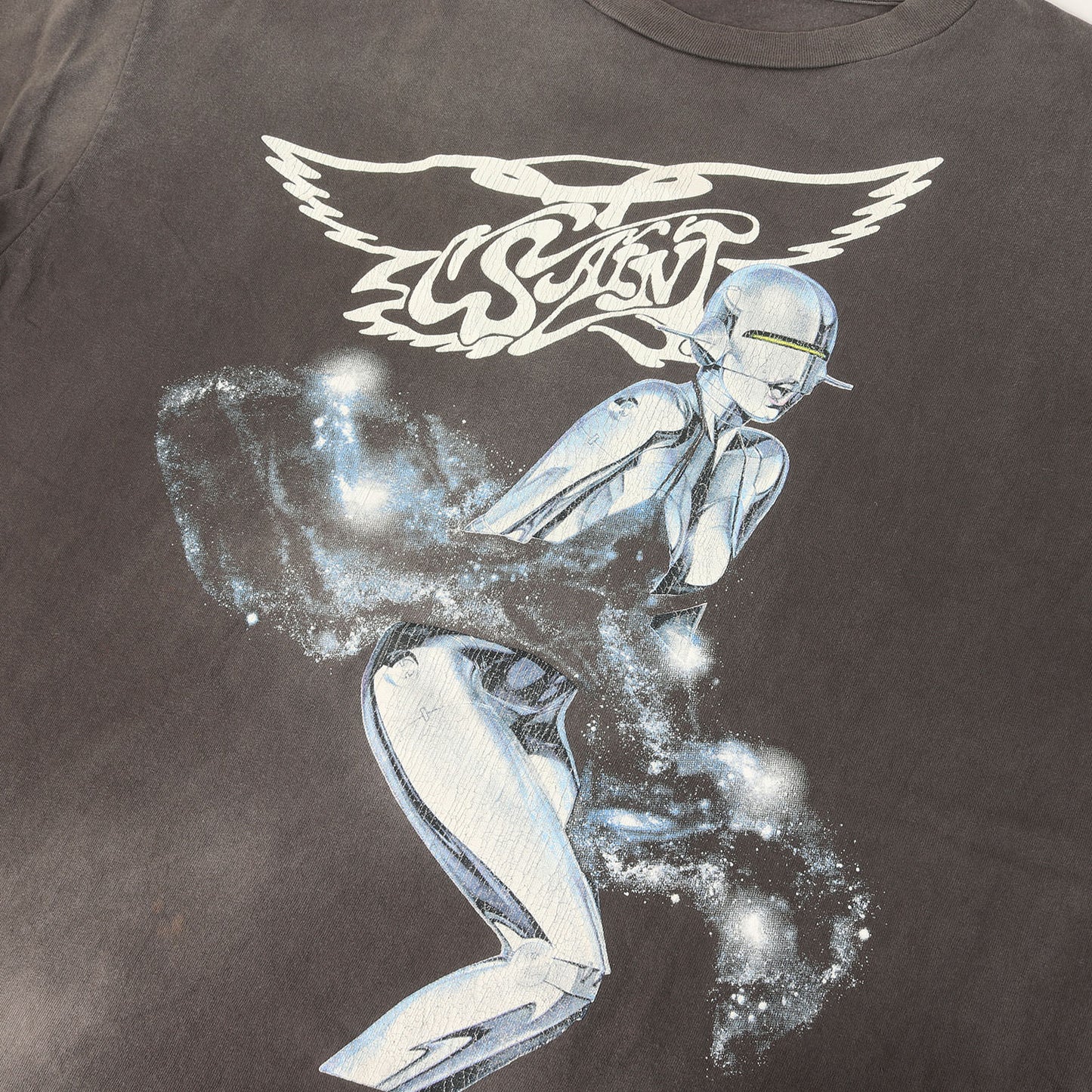 22SS ×空山基 ヴィンテージ加工 エアロスミス Tシャツ(SS TEE SORAYAMA)