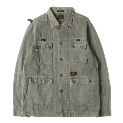 リップストップ ミリタリー ジャングル シャツジャケット(JUNGLE L/S)