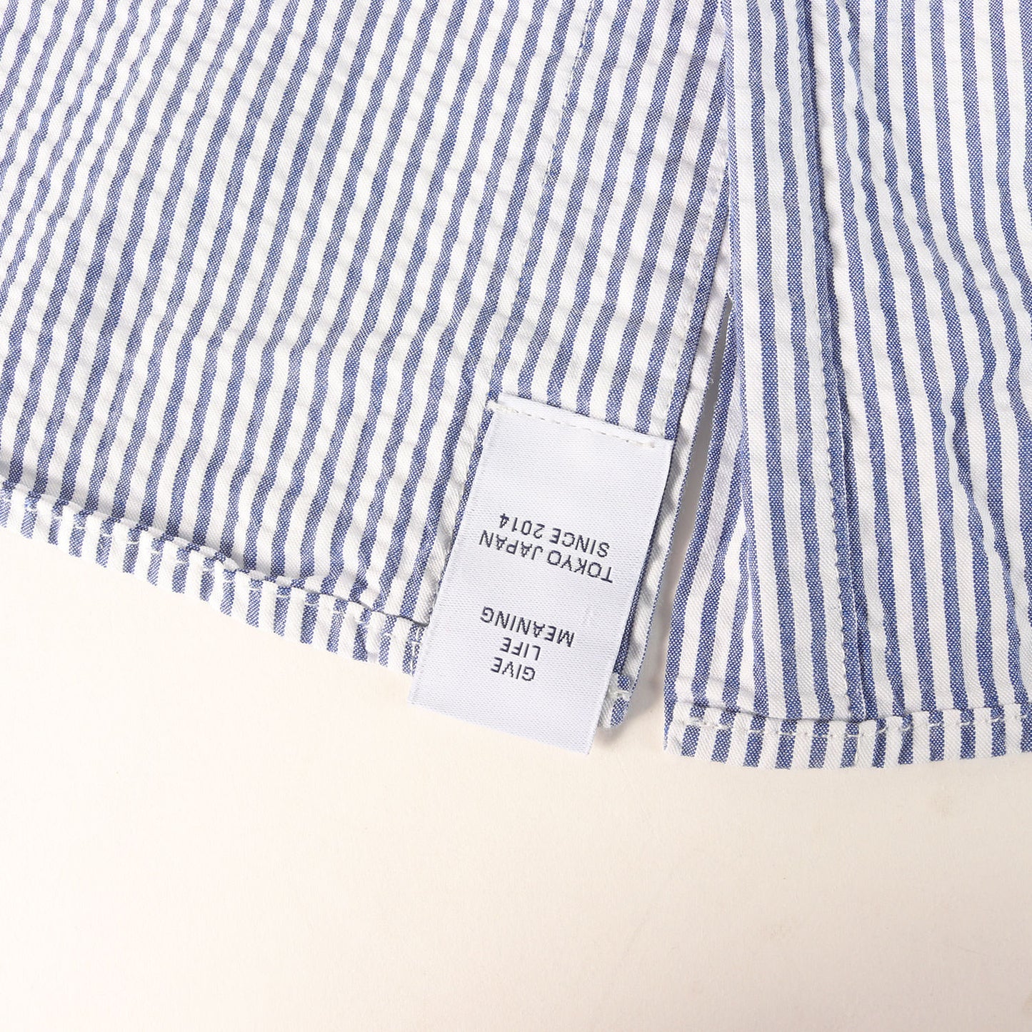 21SS シアサッカー ストライプ ボタンダウン 半袖シャツ(TRUMAN B.D SS SHIRT)