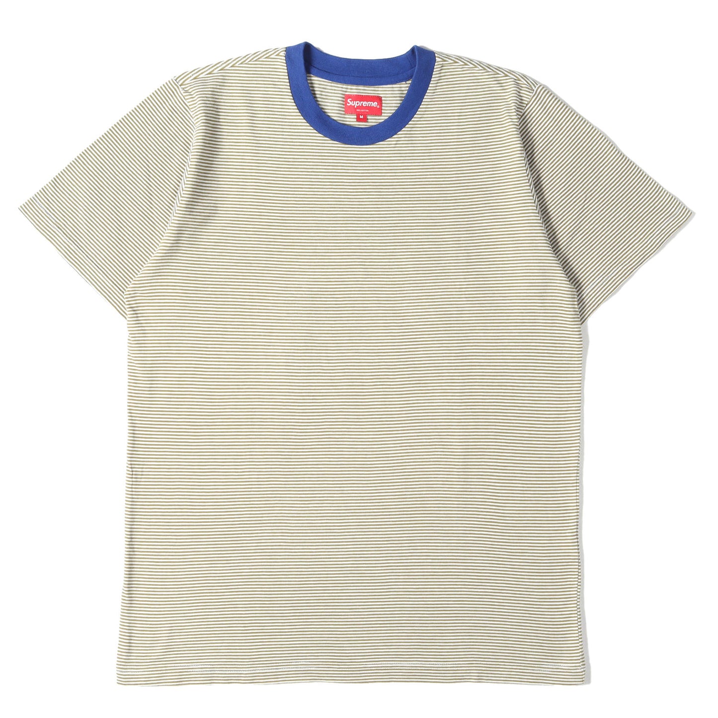 バックロゴ マイクロボーダー Tシャツ(Micro Stripe Tee)