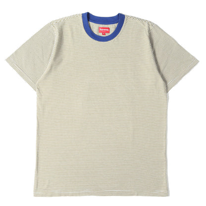 バックロゴ マイクロボーダー Tシャツ(Micro Stripe Tee)