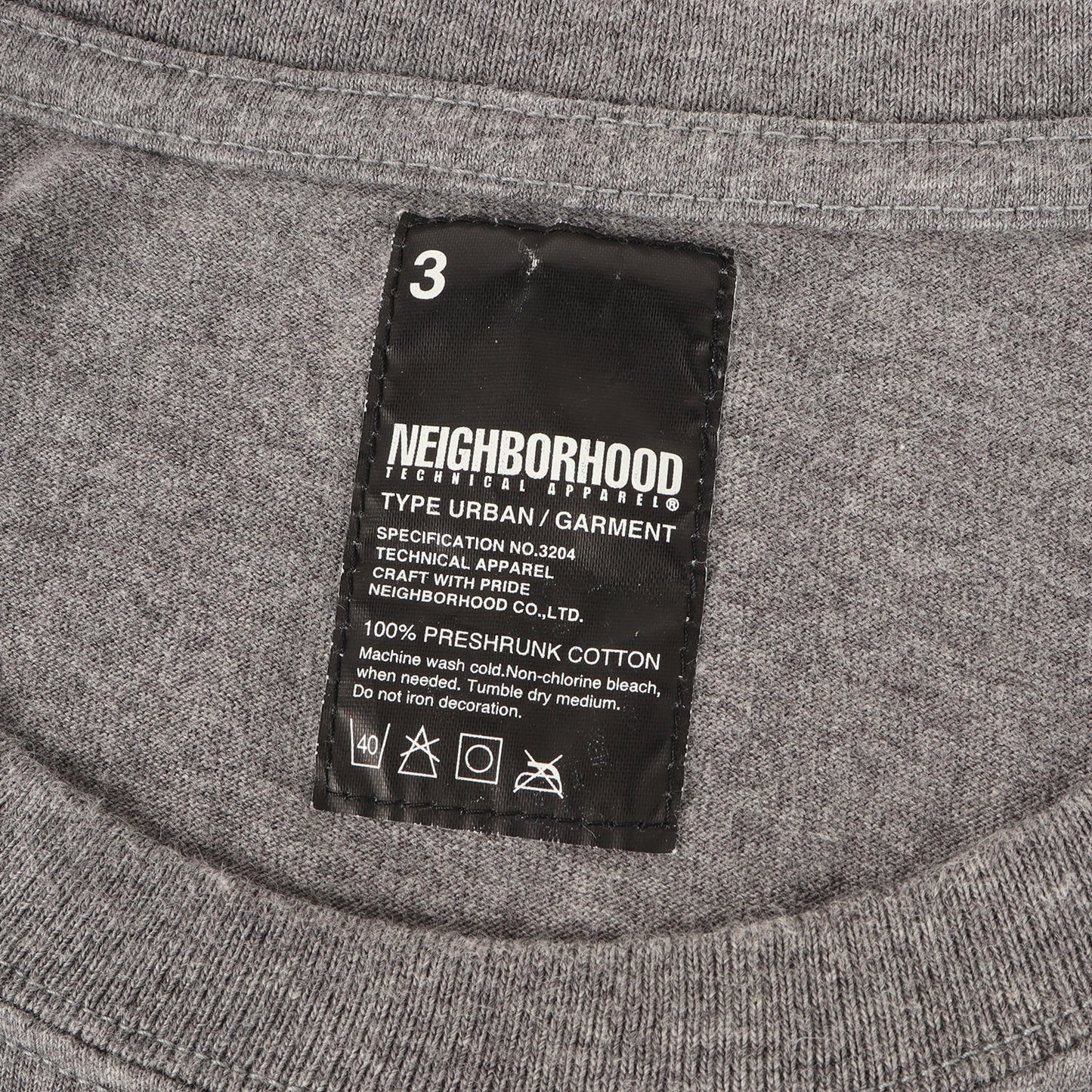 00s NBHDロゴ クルーネック Tシャツ