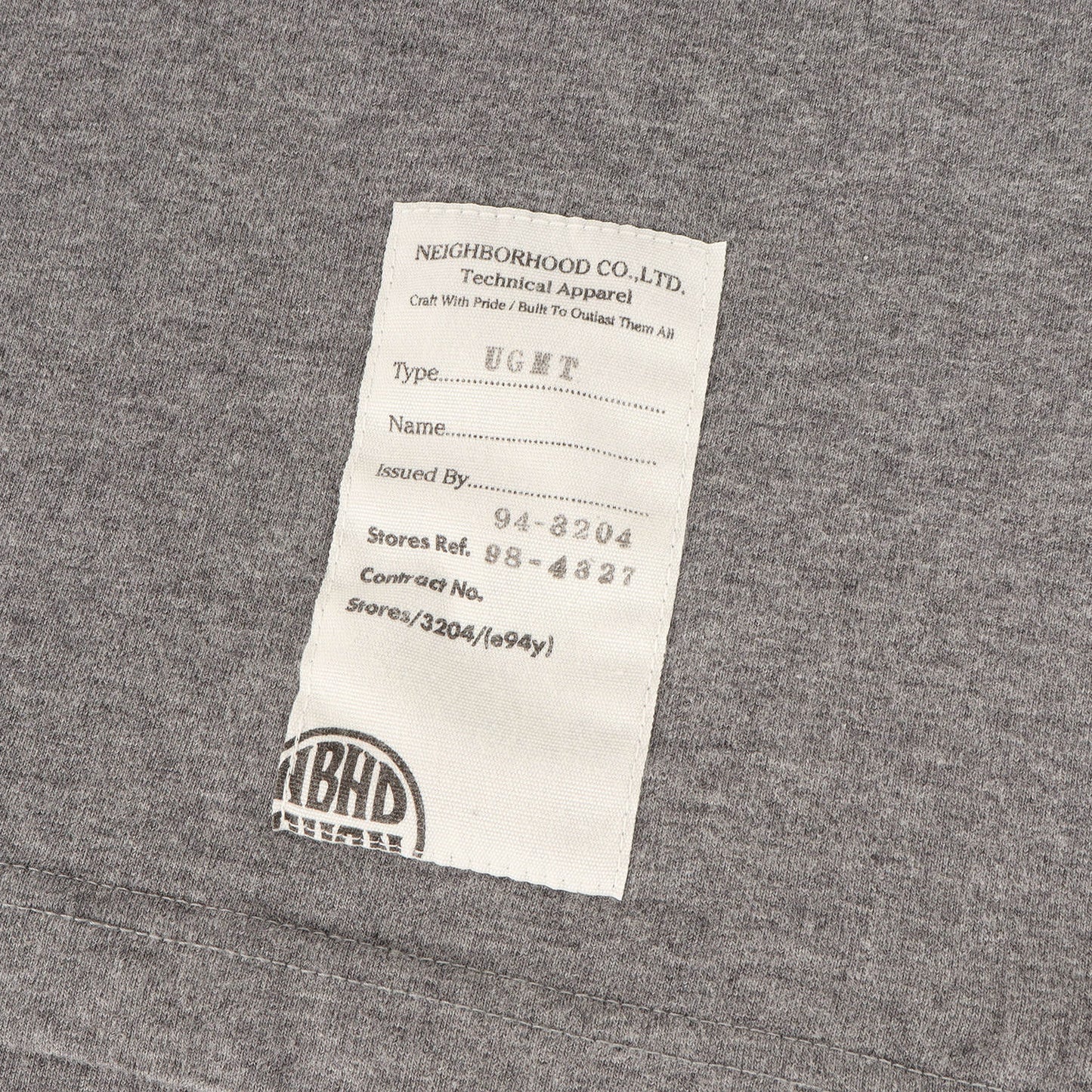 00s NBHDロゴ クルーネック Tシャツ