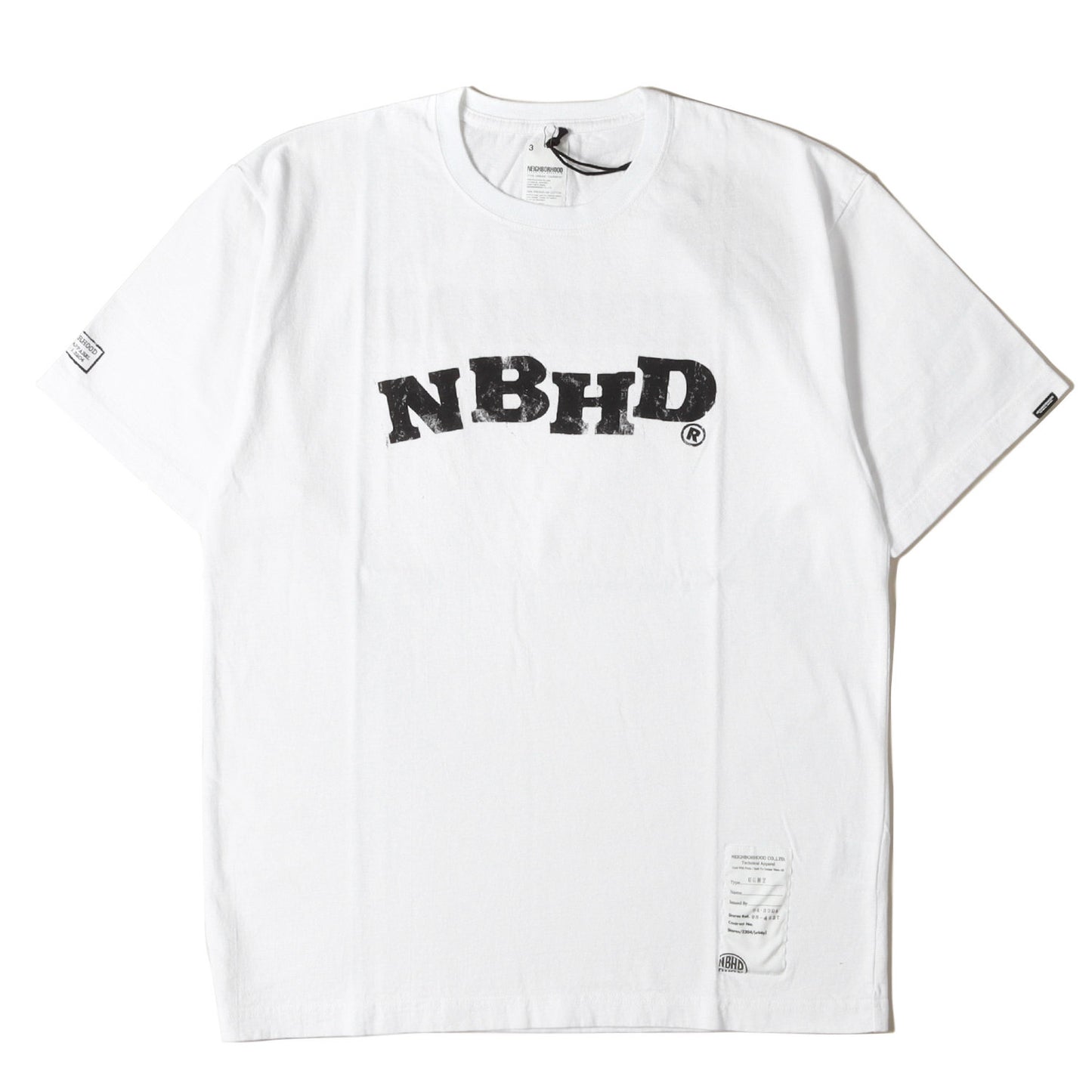 NBHDロゴ クルーネック Tシャツ(NBHD / C-TEE. SS)