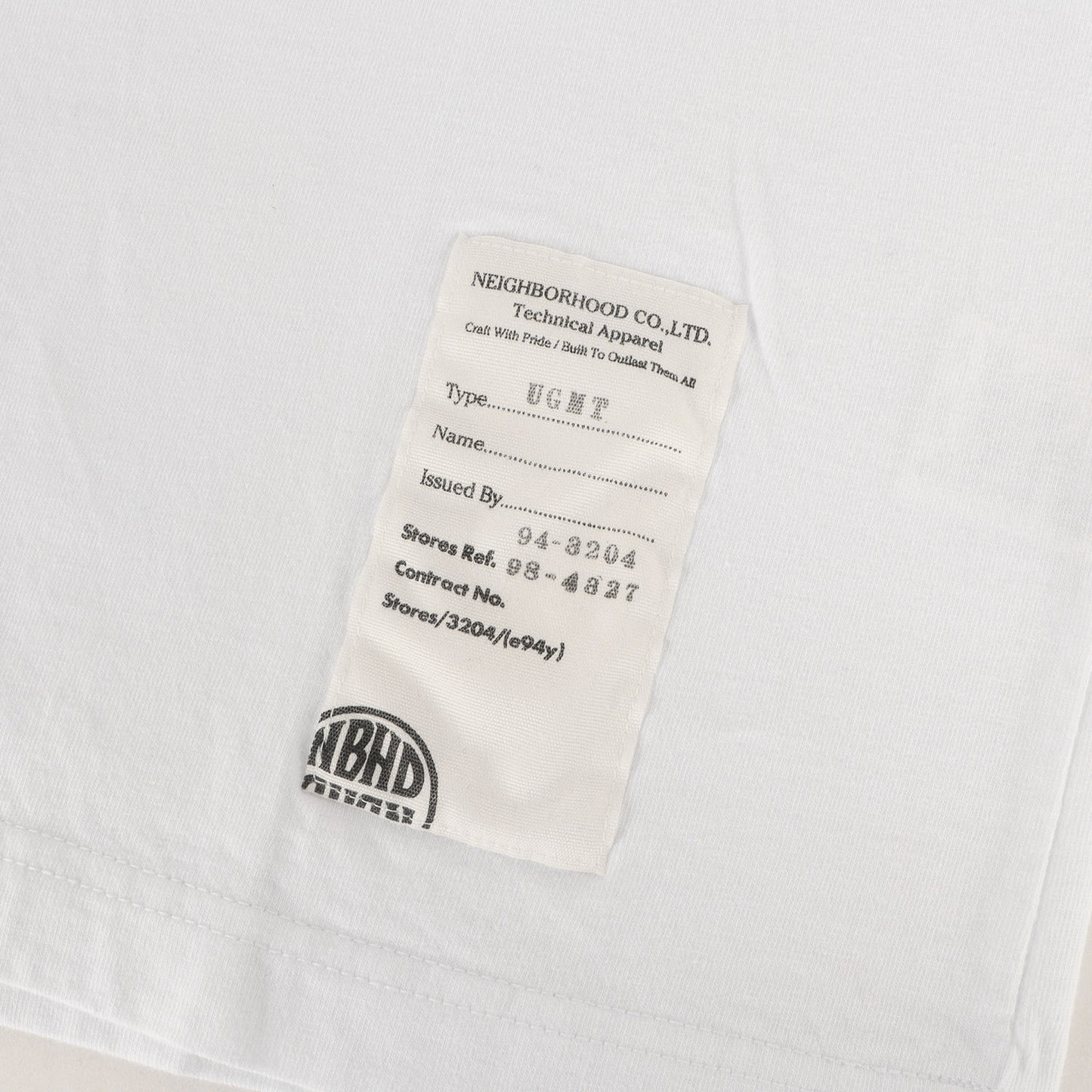 NBHDロゴ クルーネック Tシャツ(NBHD / C-TEE. SS)