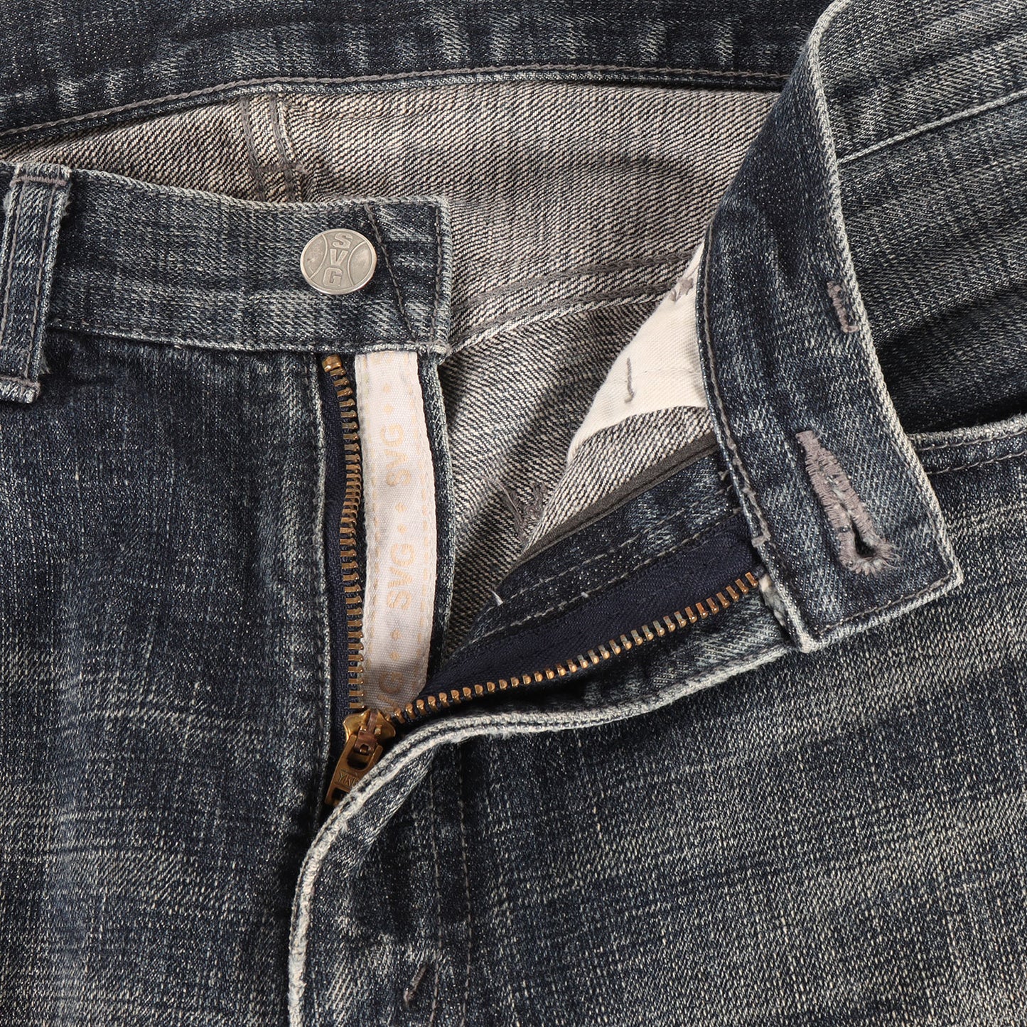 00s SVG ウォッシュド デニムパンツ