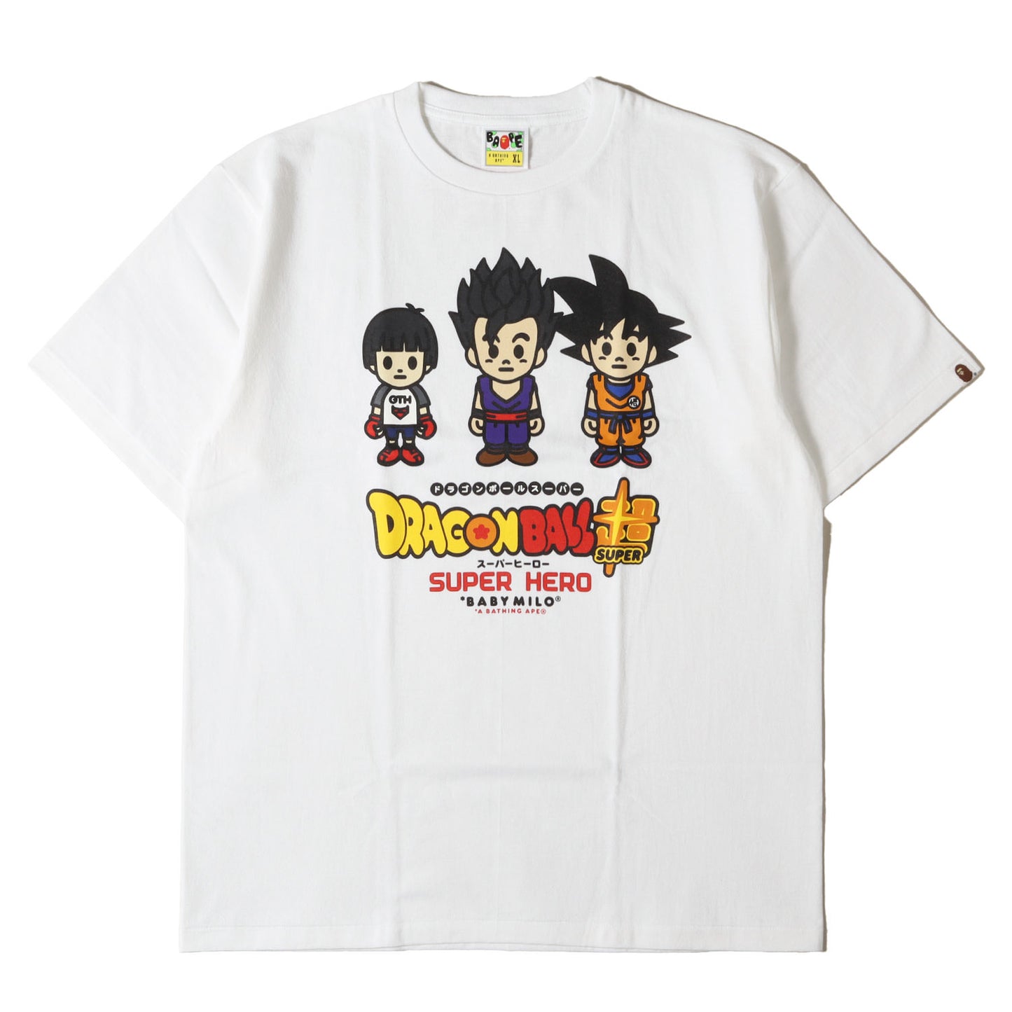 22SS ×ドラゴンボール超 スーパーヒーロー パン&孫悟飯&孫悟空 マイロ Tシャツ