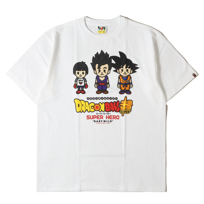 22SS ×ドラゴンボール超 スーパーヒーロー パン&孫悟飯&孫悟空 マイロ Tシャツ