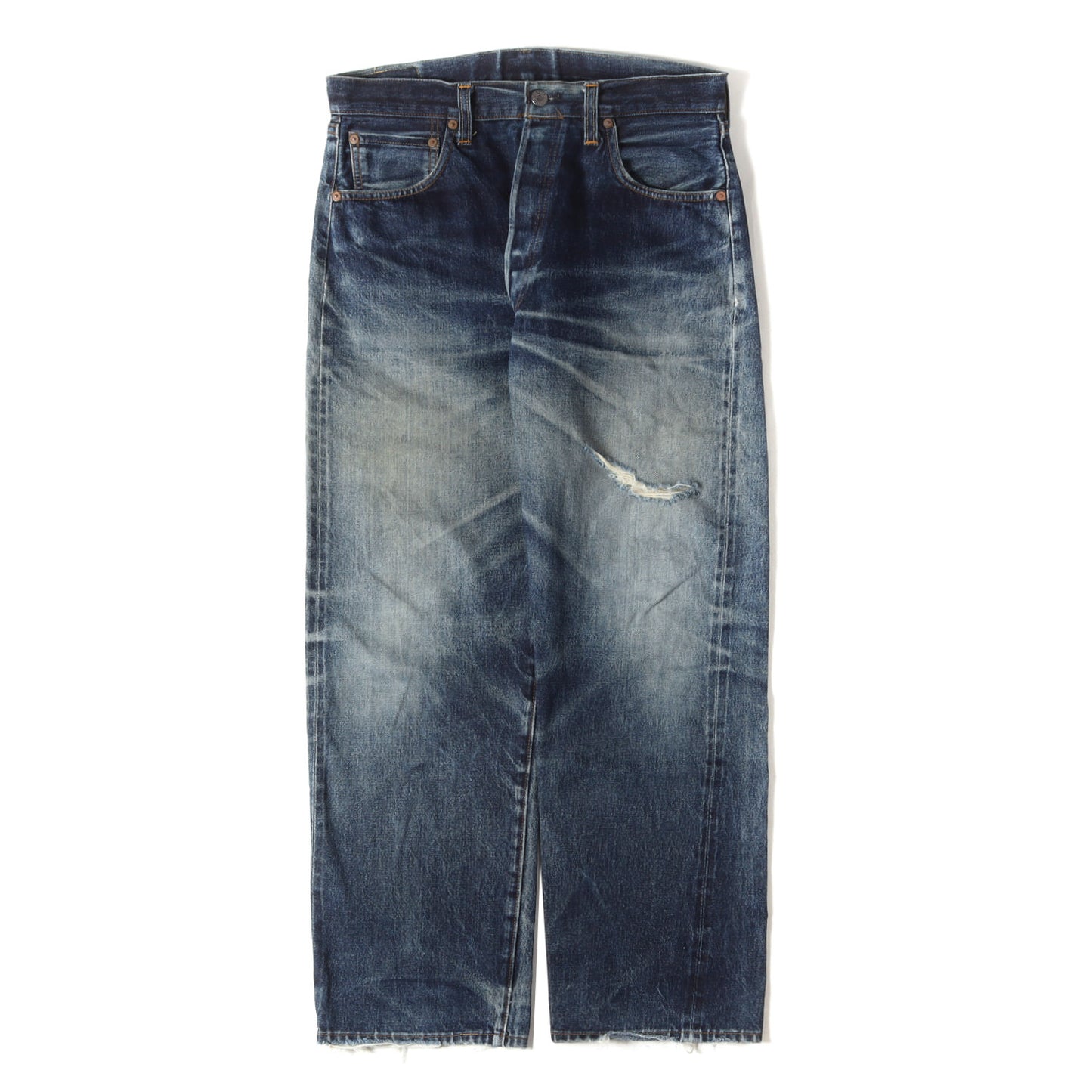 [雰囲気抜群] 00s 1950年代復刻 501XX デニムパンツ / USA製 501-0003 バレンシア工場 ボタン裏刻印555