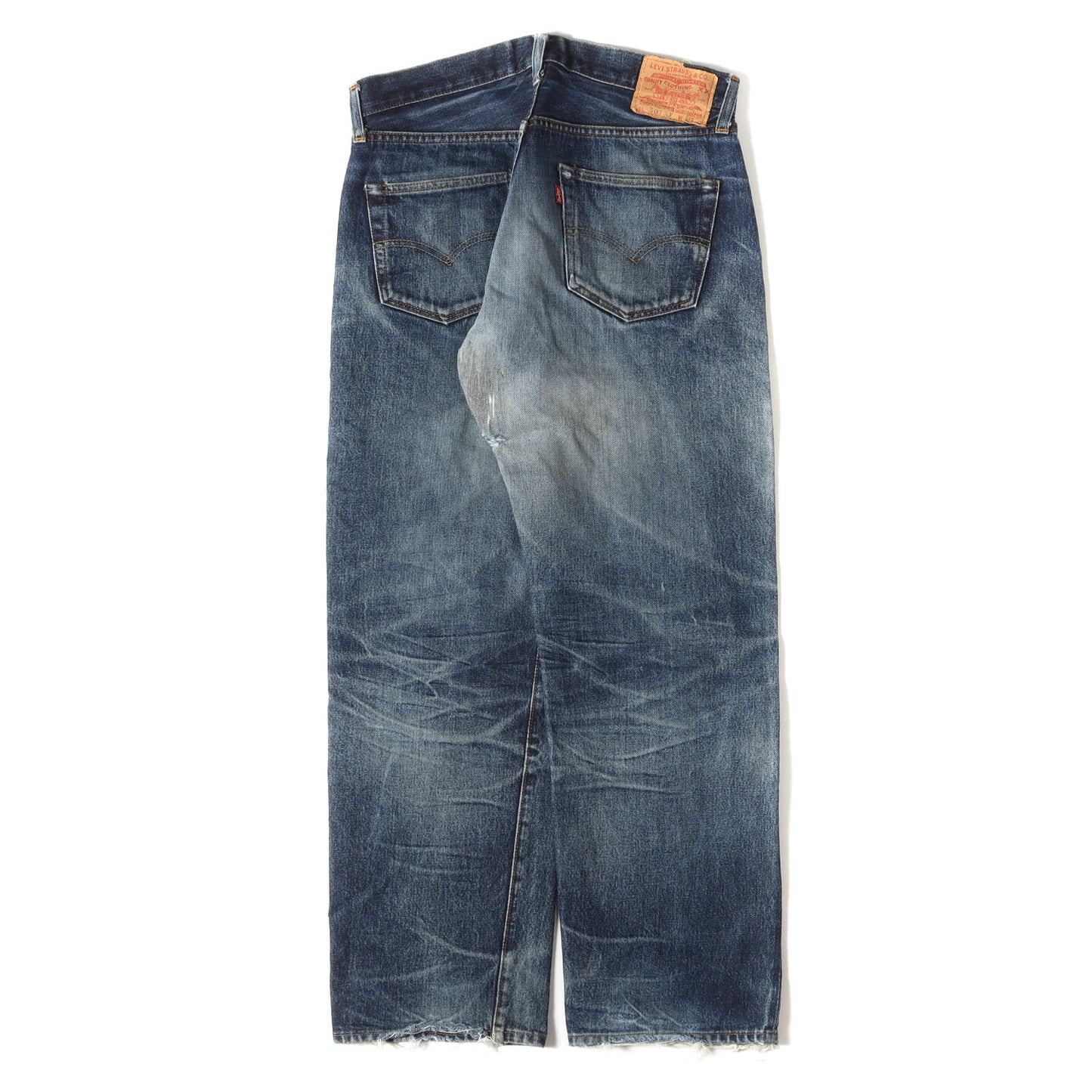 [雰囲気抜群] 00s 1950年代復刻 501XX デニムパンツ / USA製 501-0003 バレンシア工場 ボタン裏刻印555