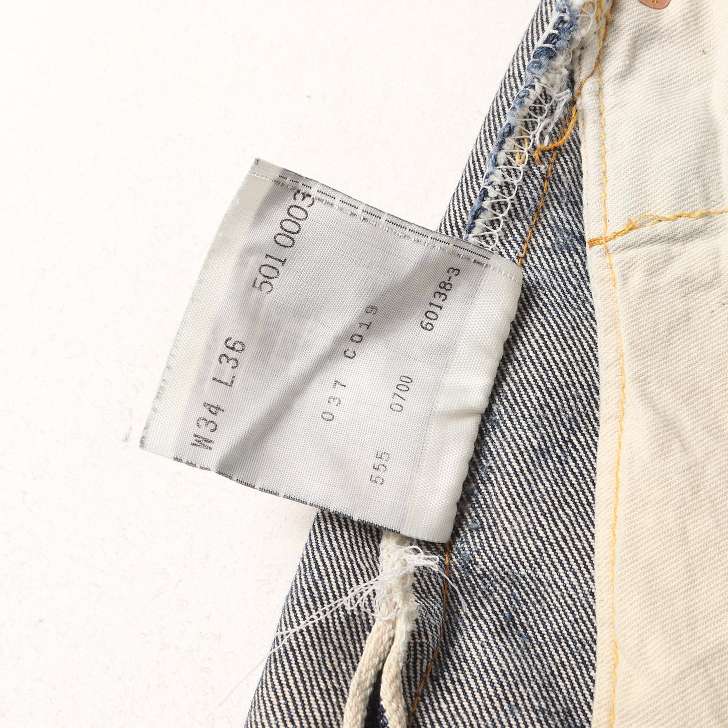 [雰囲気抜群] 00s 1950年代復刻 501XX デニムパンツ / USA製 501-0003 バレンシア工場 ボタン裏刻印555