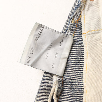 [雰囲気抜群] 00s 1950年代復刻 501XX デニムパンツ / USA製 501-0003 バレンシア工場 ボタン裏刻印555