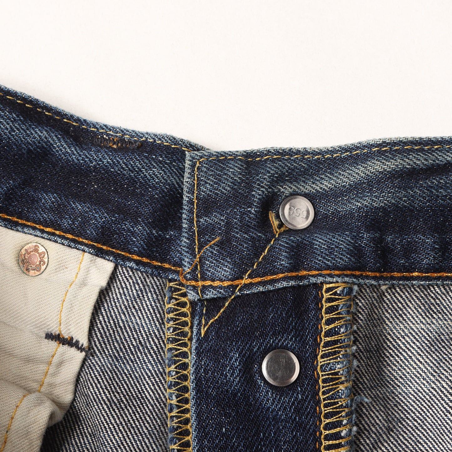 [雰囲気抜群] 00s 1950年代復刻 501XX デニムパンツ / USA製 501-0003 バレンシア工場 ボタン裏刻印555