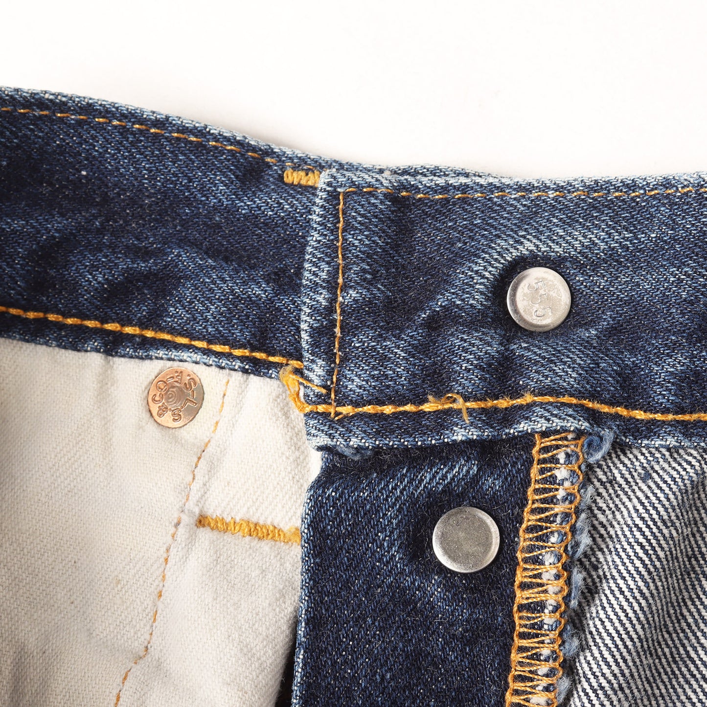 [雰囲気抜群] 90s 1937年復刻 201XX デニムパンツ / USA製 201-0003 バレンシア工場 ボタン裏刻印555