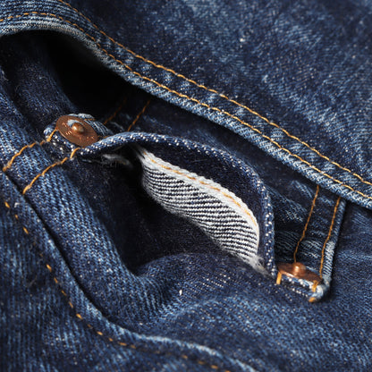 [雰囲気抜群] 90s 1937年復刻 201XX デニムパンツ / USA製 201-0003 バレンシア工場 ボタン裏刻印555