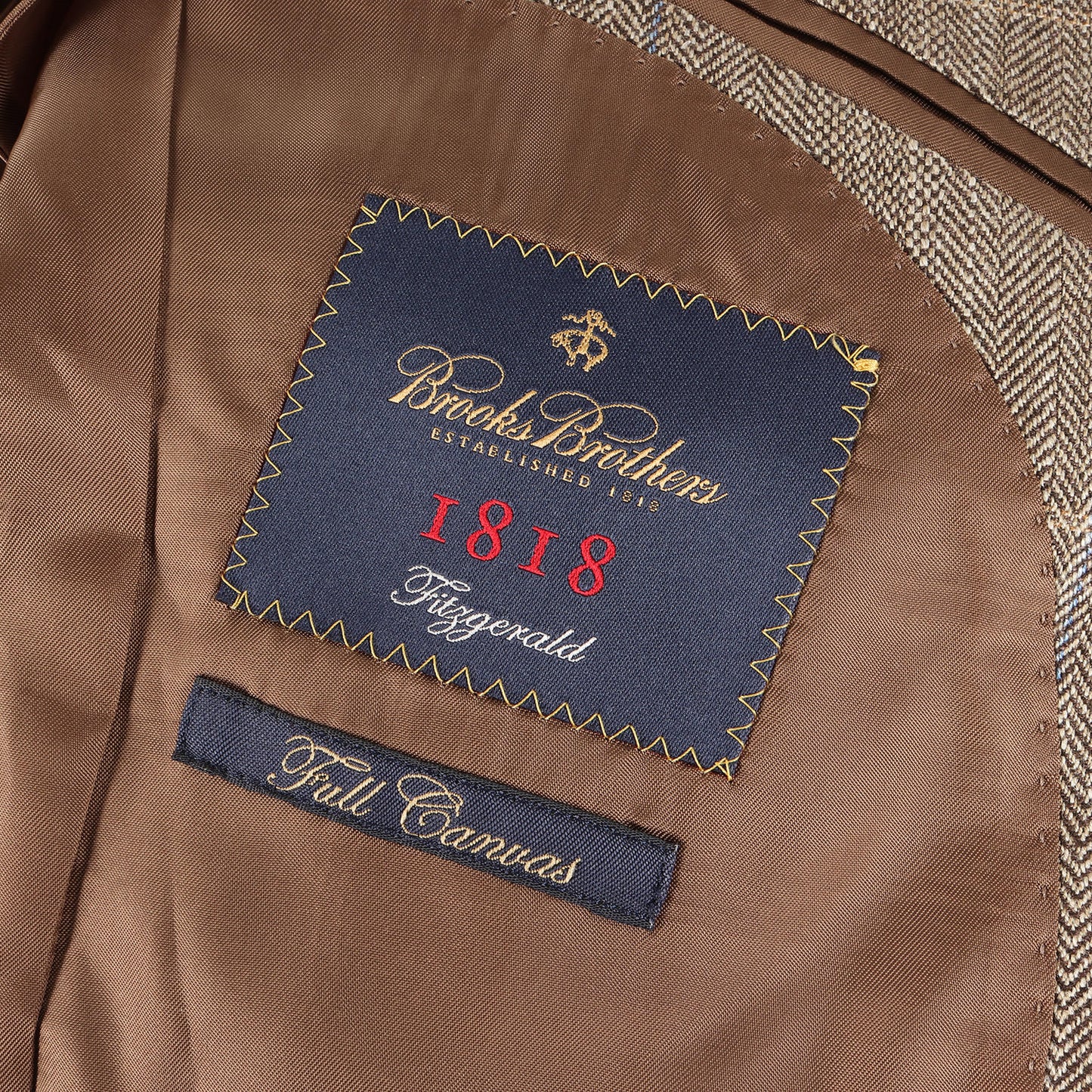 [E.THOMAS別注] ウール/シルク/リネン チェック 2B ノッチドラペル テーラードジャケット