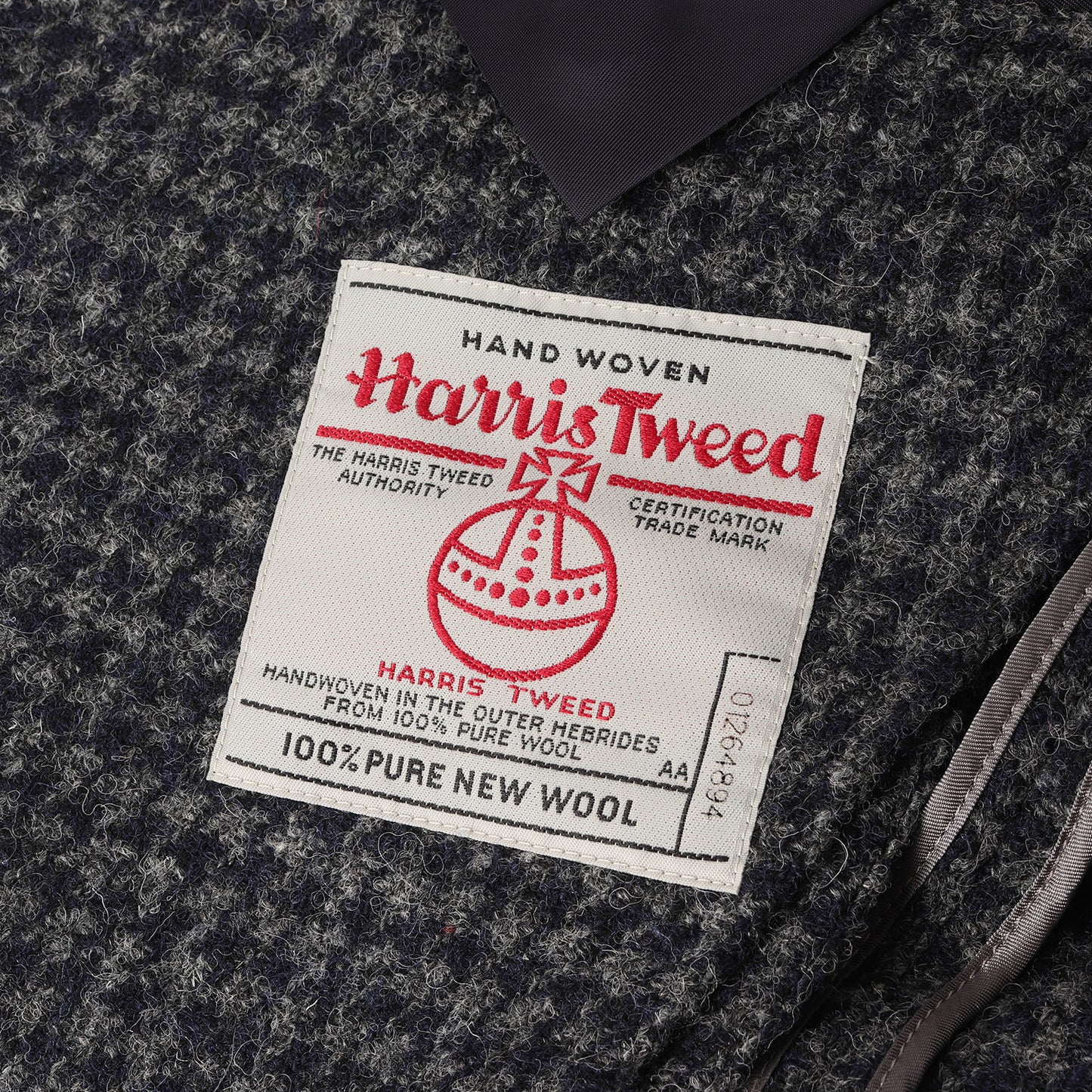 [HARRIS TWEED別注] 千鳥格子 ツイード 2B ノッチドラペル テーラードジャケット