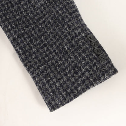 [HARRIS TWEED別注] 千鳥格子 ツイード 2B ノッチドラペル テーラードジャケット