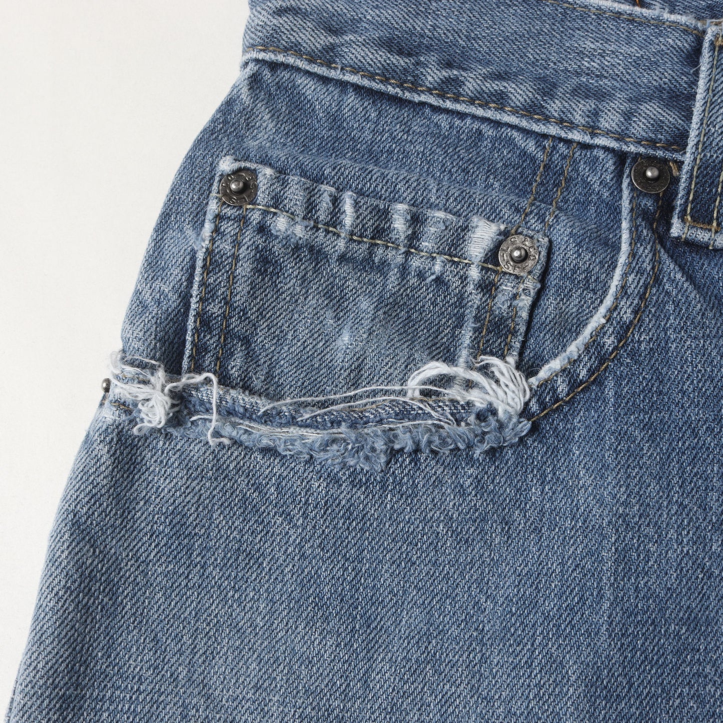 00s 569 ヴィンテージ加工 ルーズ ストレート デニムパンツ