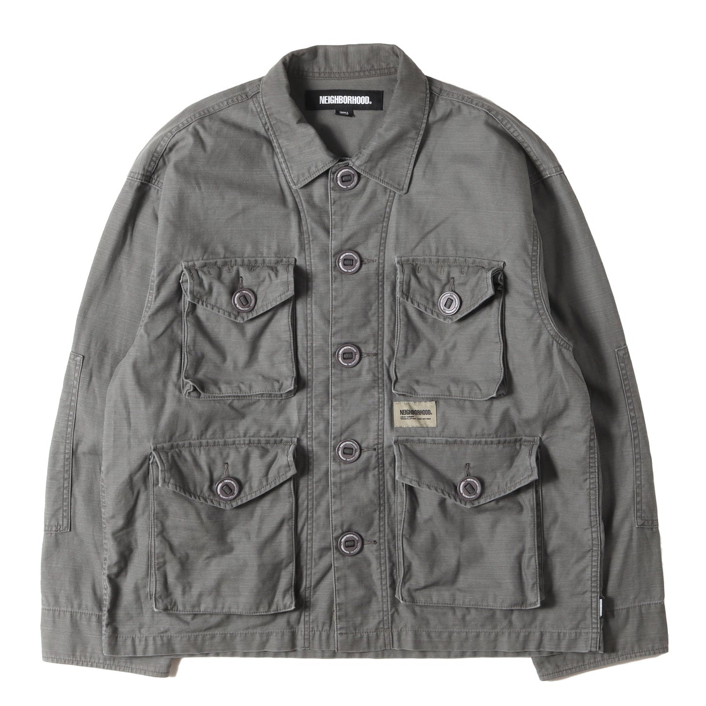 25SS 製品加工 バックサテン BDU ミリタリーシャツ(BDU SHIRT LS)