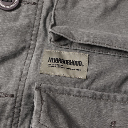 25SS 製品加工 バックサテン BDU ミリタリーシャツ(BDU SHIRT LS)