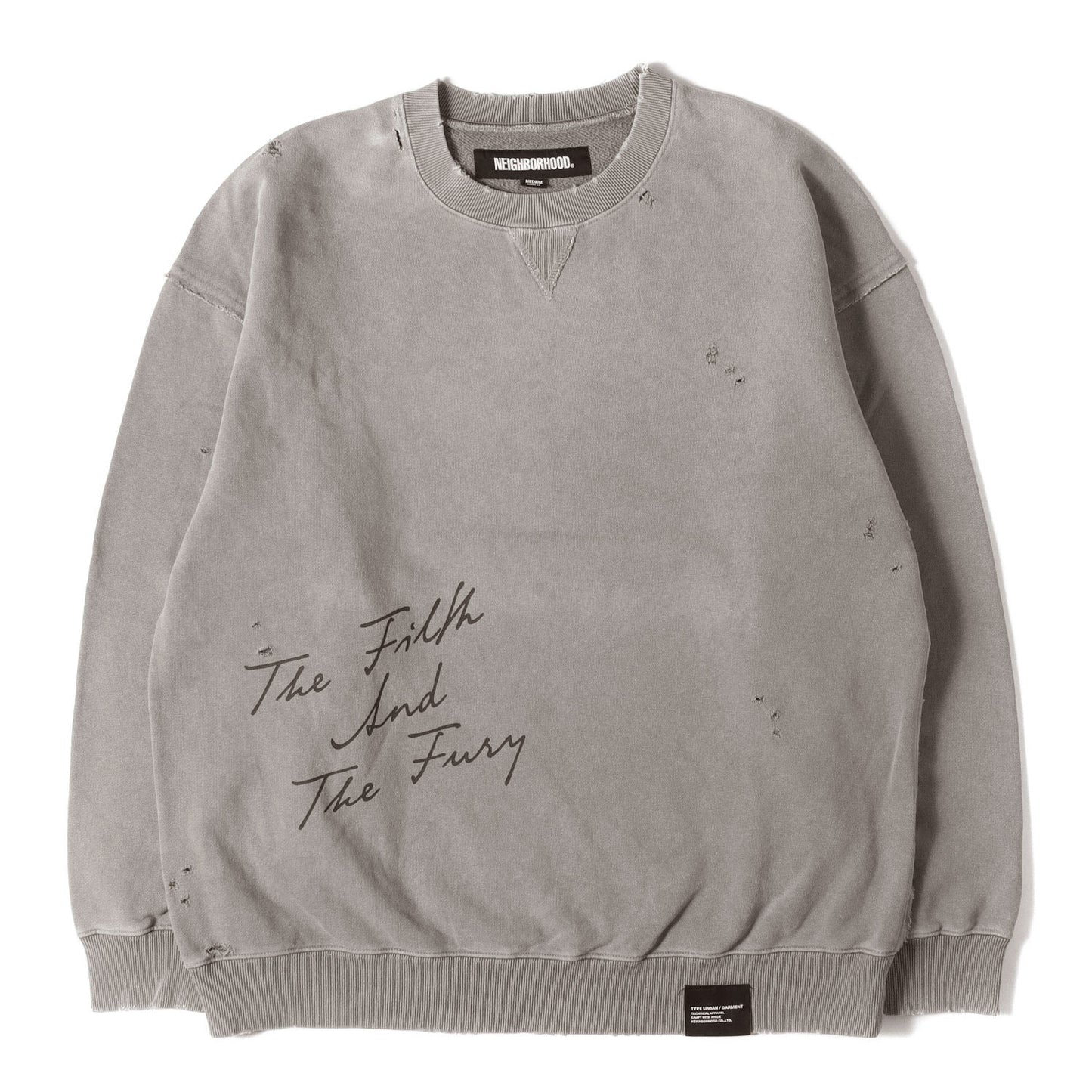 24AW サベージ加工 クルーネック スウェット(SAVAGE SWEAT SHIRT LS)