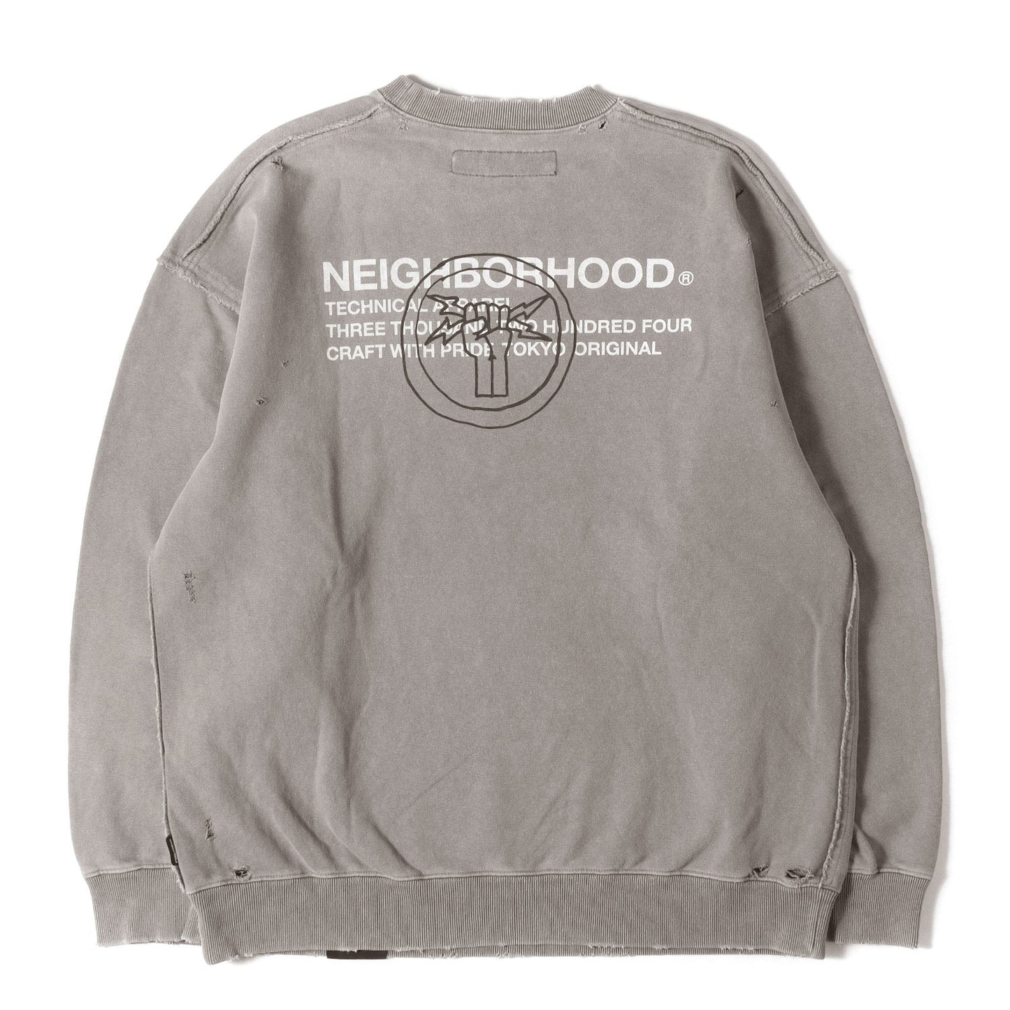 24AW サベージ加工 クルーネック スウェット(SAVAGE SWEAT SHIRT LS)