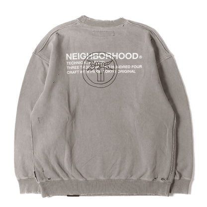 24AW サベージ加工 クルーネック スウェット(SAVAGE SWEAT SHIRT LS)