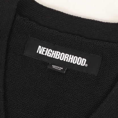 24SS ロゴ刺繍 ニット カーディガン(PLAIN CARDIGAN)