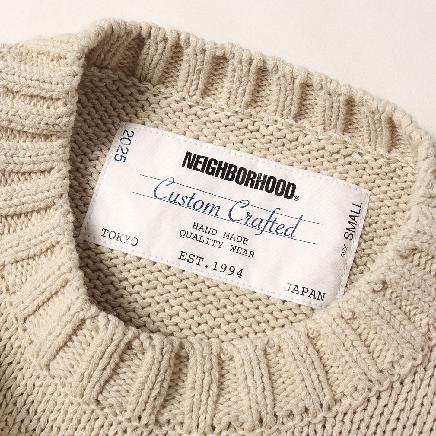 25SS サベージ加工 コットンニット セーター(SAVAGE CREWNECK SWEATER)