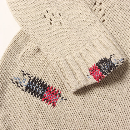 25SS サベージ加工 コットンニット セーター(SAVAGE CREWNECK SWEATER)