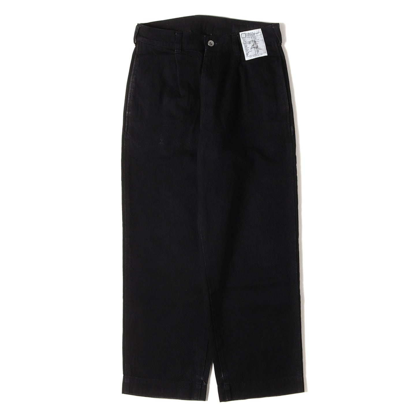 24AW 1タック ブラックデニム ワークパンツ(BW. TUCK PANTS)