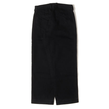 24AW 1タック ブラックデニム ワークパンツ(BW. TUCK PANTS)
