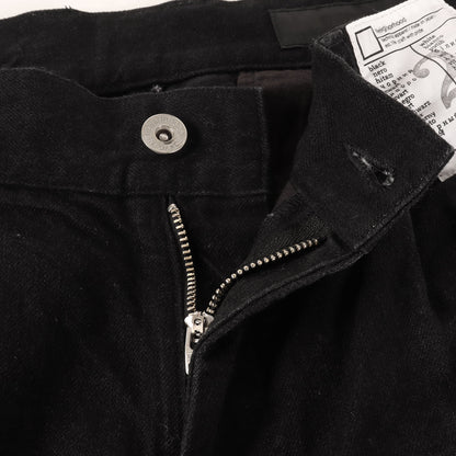 24AW 1タック ブラックデニム ワークパンツ(BW. TUCK PANTS)