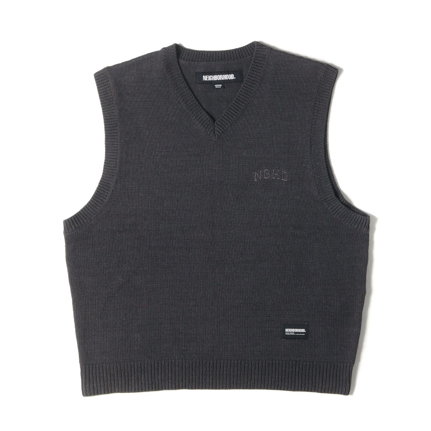 24SS Vネック ニットベスト(PLAIN V-NECK VEST)