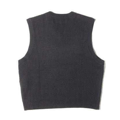 24SS Vネック ニットベスト(PLAIN V-NECK VEST)