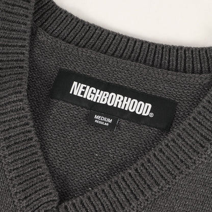 24SS Vネック ニットベスト(PLAIN V-NECK VEST)