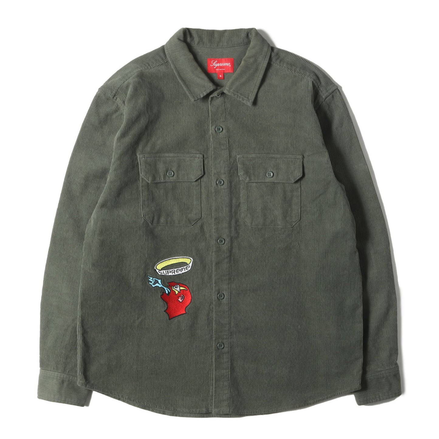 21AW ゴンズ グラフィック刺繍 コーデュロイ ワークシャツ(Gonz Corduroy Work Shirt)
